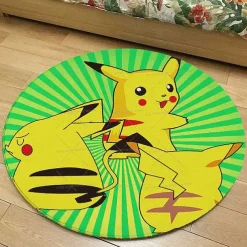 Pkm.store Sonstiges Merchandise-Runder Flanel Pokemon Teppich In Vielen Motiven