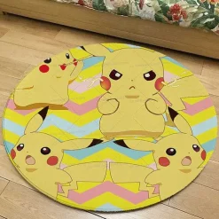 Pkm.store Sonstiges Merchandise-Runder Flanel Pokemon Teppich In Vielen Motiven
