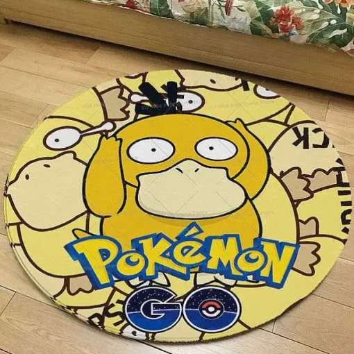 Pkm.store Sonstiges Merchandise-Runder Flanel Pokemon Teppich In Vielen Motiven