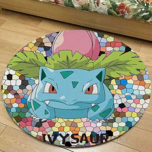 Pkm.store Sonstiges Merchandise-Runder Flanel Pokemon Teppich In Vielen Motiven