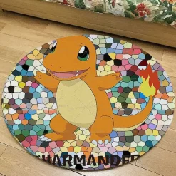Pkm.store Sonstiges Merchandise-Runder Flanel Pokemon Teppich In Vielen Motiven