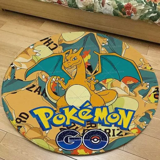 Pkm.store Sonstiges Merchandise-Runder Flanel Pokemon Teppich In Vielen Motiven