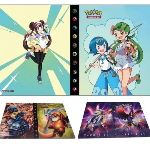 Pkm.store Pokemon Sammelalbum-Sammel Heft Fur Pokemon Karten (Bis Zu 240 Karten)