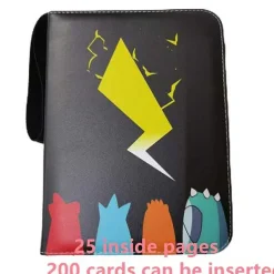 Pkm.store Pokemon Sammelalbum-Sammelmappe Pokemon Karten, Din A4 Format, Bis 400 Karten