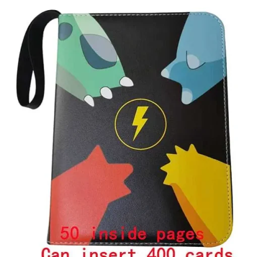 Pkm.store Sonstiges Merchandise-Sammelmappe Pokemon Karten, Din A4 Format, Bis 400 Karten