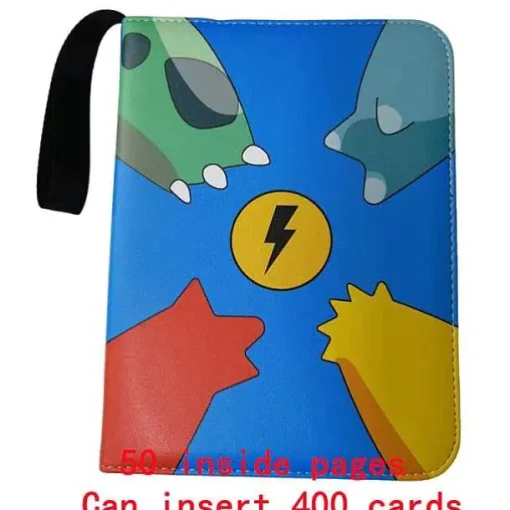 Pkm.store Sonstiges Merchandise-Sammelmappe Pokemon Karten, Din A4 Format, Bis 400 Karten