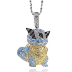 Pkm.store Pokemon Schmuck-Schiggy Squritle - Stylishe Pokemon Hip Hop Hals Kette