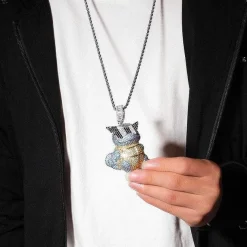 Pkm.store Pokemon Schmuck-Schiggy Squritle - Stylishe Pokemon Hip Hop Hals Kette