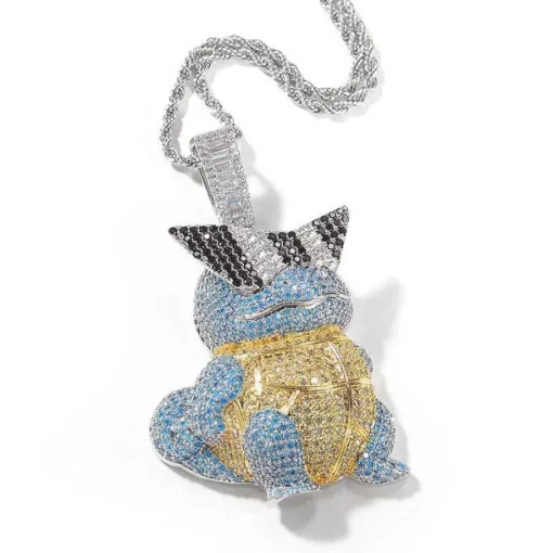 Pkm.store Pokemon Schmuck-Schiggy Squritle - Stylishe Pokemon Hip Hop Hals Kette