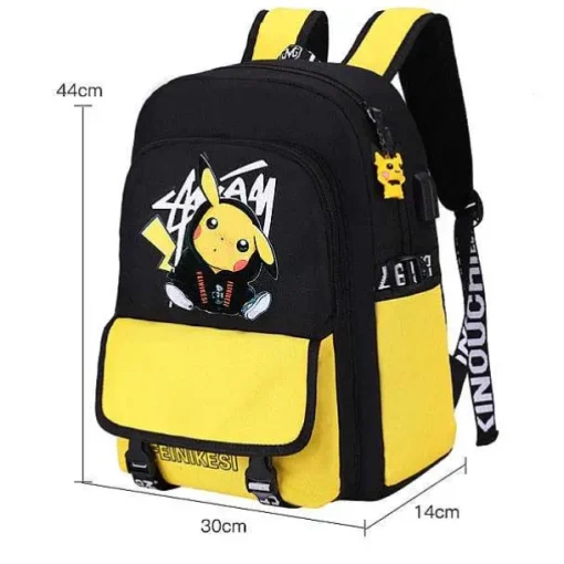 Pkm.store Rucksäcke & Taschen-Schul Rucksack Mit Pikachu Pokemon Motiv