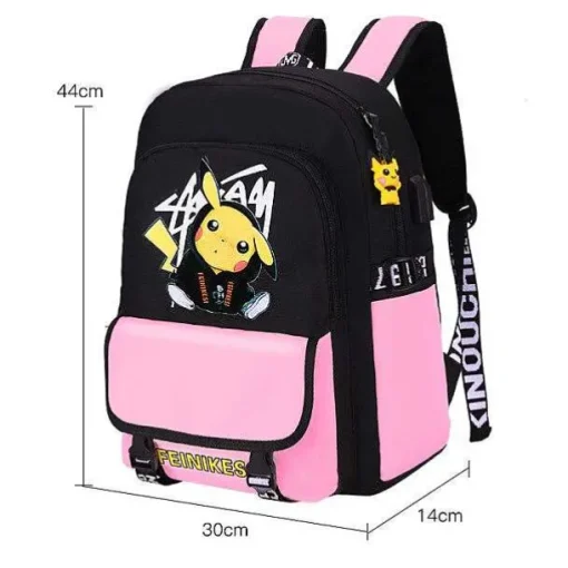 Pkm.store Rucksäcke & Taschen-Schul Rucksack Mit Pikachu Pokemon Motiv