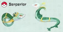 Pkm.store Pokemon Kuscheltiere-Serperior Serpiroyal Stofftier Pokemon (Ca. 110Cm)
