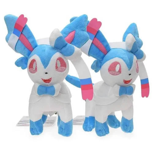 Pkm.store Pokemon Kuscheltiere-Shiny Feelinara, Psiana, Aquana Oder Evoli Kuscheltiere Pokemon (16-23Cm)