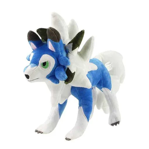 Pkm.store Pokemon Kuscheltiere-Shiny Lycanroc Wolwerock Kuscheltier Pokemon (Ca. 24Cm)