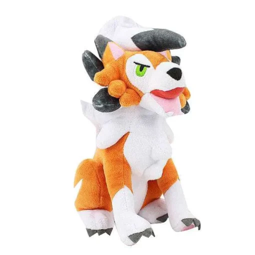 Pkm.store Pokemon Kuscheltiere-Sitzender Lycanroc Wolwerock Plusch Pokemon (Ca. 24Cm)