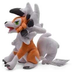 Pkm.store Pokemon Kuscheltiere-Sitzender Lycanroc Wolwerock Plusch Pokemon (Ca. 24Cm)