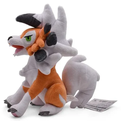 Pkm.store Pokemon Kuscheltiere-Sitzender Lycanroc Wolwerock Plusch Pokemon (Ca. 24Cm)