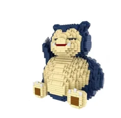 Pkm.store Pokemon Bausteine-Sitzender Relaxo / Snorlax Pokemon Baustein Set