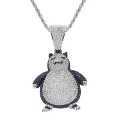 Pkm.store Pokemon Schmuck-Snorlax Relaxo Hip Hop Kette