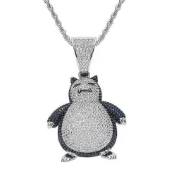 Pkm.store Pokemon Schmuck-Snorlax Relaxo Hip Hop Kette