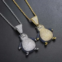 Pkm.store Pokemon Schmuck-Snorlax Relaxo Hip Hop Kette
