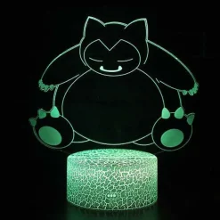 Pkm.store Sonstiges Merchandise-Snorlax Relaxo Nachtlicht Tischlampe 3D Led Lampe