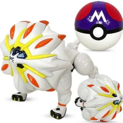 Pkm.store Pokemon Spielzeug-Solgaleo Figur Mit Pokeball Pokemon Spielzeug