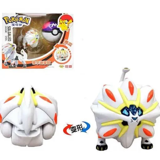 Pkm.store Pokemon Spielzeug-Solgaleo Figur Mit Pokeball Pokemon Spielzeug
