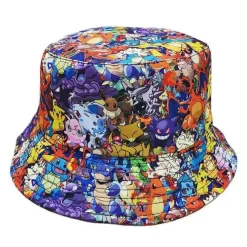 Pkm.store Sommer-Sommerlicher Fischer Hut Und Sonnenschutz Mit Pokemon Motiven Fur Kinder