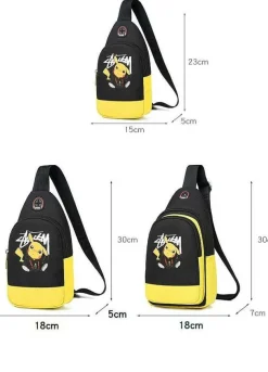 Pkm.store Rucksäcke & Taschen-Stylishe Pikachu Sling Bag Schulter Tasche