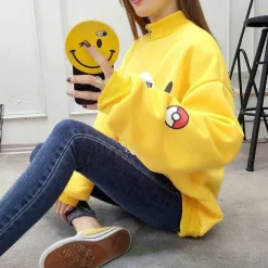 Pkm.store Herbst & Winter-Stylisher Pokemon Pikachu Sweater Uberlange