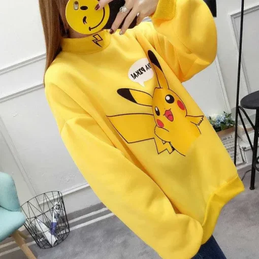 Pkm.store Herbst & Winter-Stylisher Pokemon Pikachu Sweater Uberlange