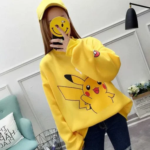 Pkm.store Herbst & Winter-Stylisher Pokemon Pikachu Sweater Uberlange