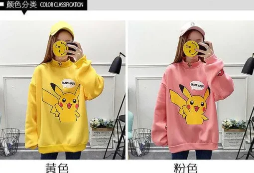 Pkm.store Herbst & Winter-Stylisher Pokemon Pikachu Sweater Uberlange