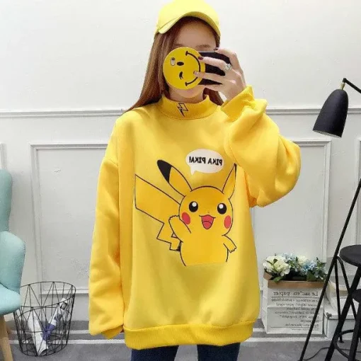 Pkm.store Herbst & Winter-Stylisher Pokemon Pikachu Sweater Uberlange