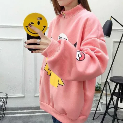 Pkm.store Herbst & Winter-Stylisher Pokemon Pikachu Sweater Uberlange