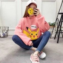 Pkm.store Herbst & Winter-Stylisher Pokemon Pikachu Sweater Uberlange