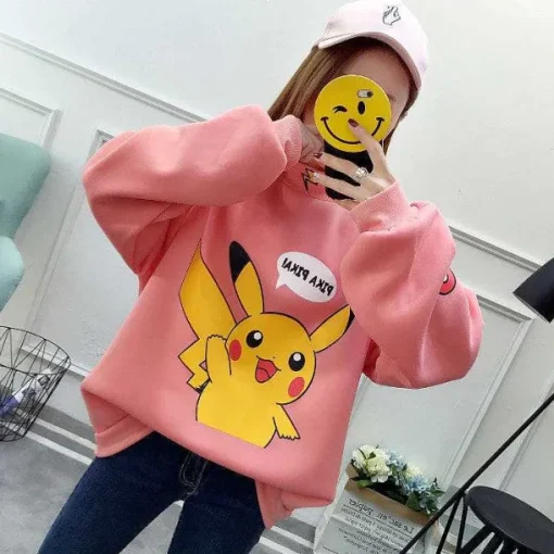 Pkm.store Herbst & Winter-Stylisher Pokemon Pikachu Sweater Uberlange