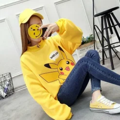 Pkm.store Herbst & Winter-Stylisher Pokemon Pikachu Sweater Uberlange