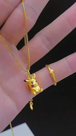 Pkm.store Pokemon Schmuck-Suse Pokemon Pikachu Halsketten Oder Ringe