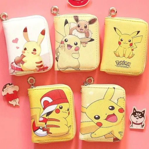 Pkm.store Sonstiges Merchandise-Suses Pokemon Portemonnaie Mit Pikachu Aufdruck In Verschiedenen Motiven