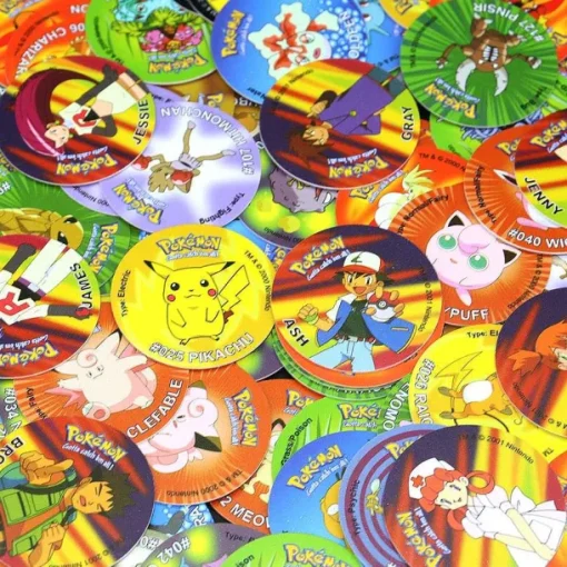 Pkm.store Pokemon Spielzeug-Tazos Pokemon 160 Runde Pogs 2000Er Edition Mit Box