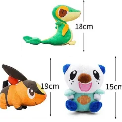 Pkm.store Pokemon Kuscheltiere-3-Teilige Pokemon Pluschfiguren Regionen-Sammlung
