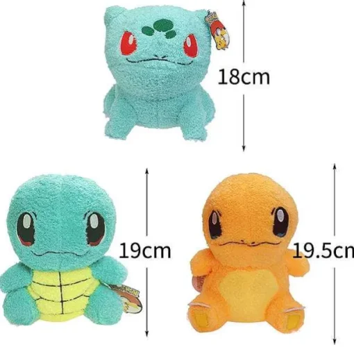 Pkm.store Pokemon Kuscheltiere-3-Teilige Pokemon Pluschfiguren Regionen-Sammlung