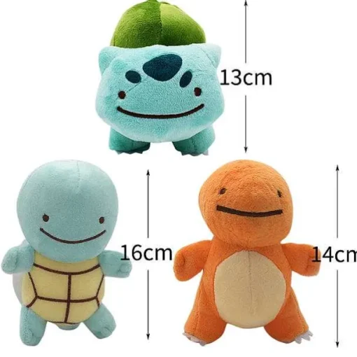 Pkm.store Pokemon Kuscheltiere-3-Teilige Pokemon Pluschfiguren Regionen-Sammlung