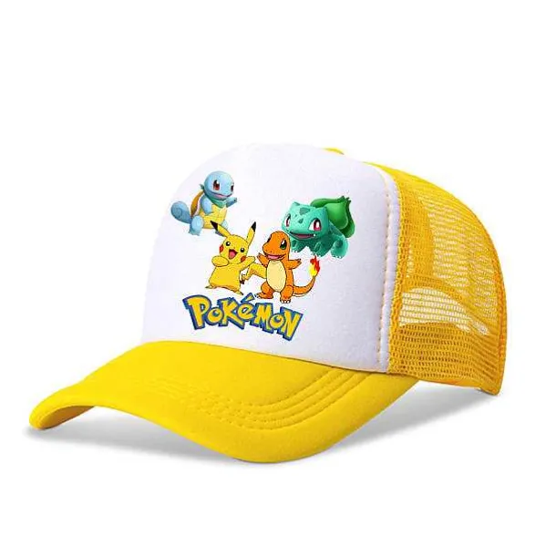 Pkm.store Pokemon Mützen & Caps-Tolle Pokemon Pikachu Sommer Baseball Caps Mützen Fur Kinder