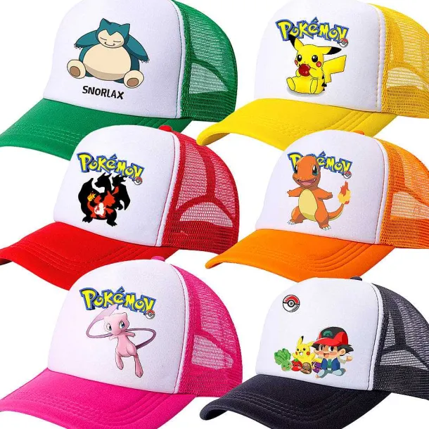Pkm.store Pokemon Mützen & Caps-Tolle Pokemon Pikachu Sommer Baseball Caps Mützen Fur Kinder