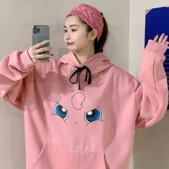 Pkm.store Herbst & Winter-Toller Pikachu, Glumanda, Schiggy Oder Enton Pokemon Oversize Hoodie Pullover