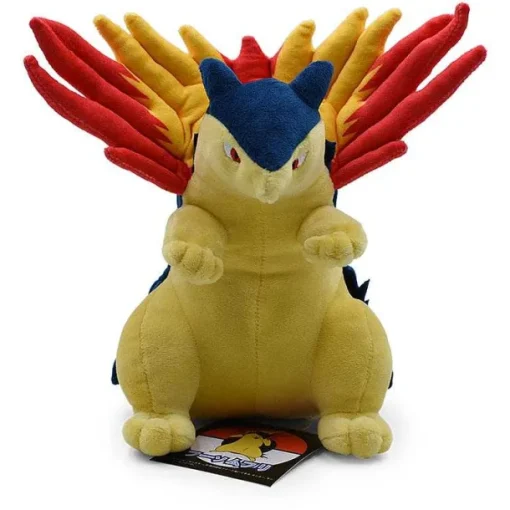 Pkm.store Pokemon Kuscheltiere-Tornupto / Typhlosion Stoff Pokemon (Ca. 25Cm)