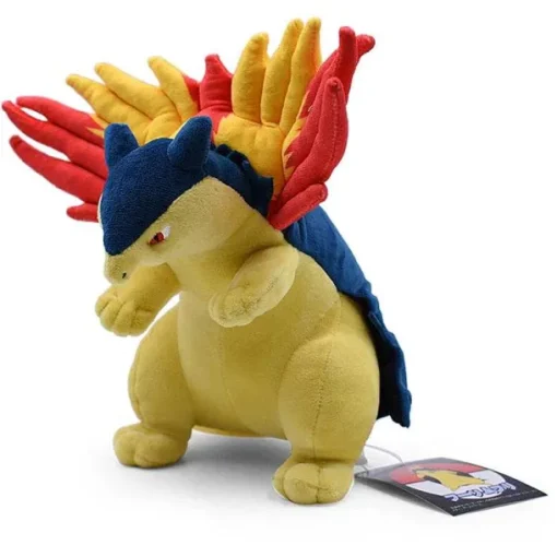 Pkm.store Pokemon Kuscheltiere-Tornupto / Typhlosion Stoff Pokemon (Ca. 25Cm)
